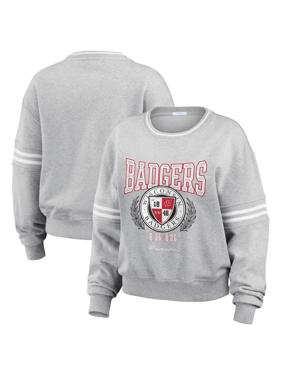 Свитшот-пуловер с принтом Wisconsin Badgers WEAR by Erin Andrews