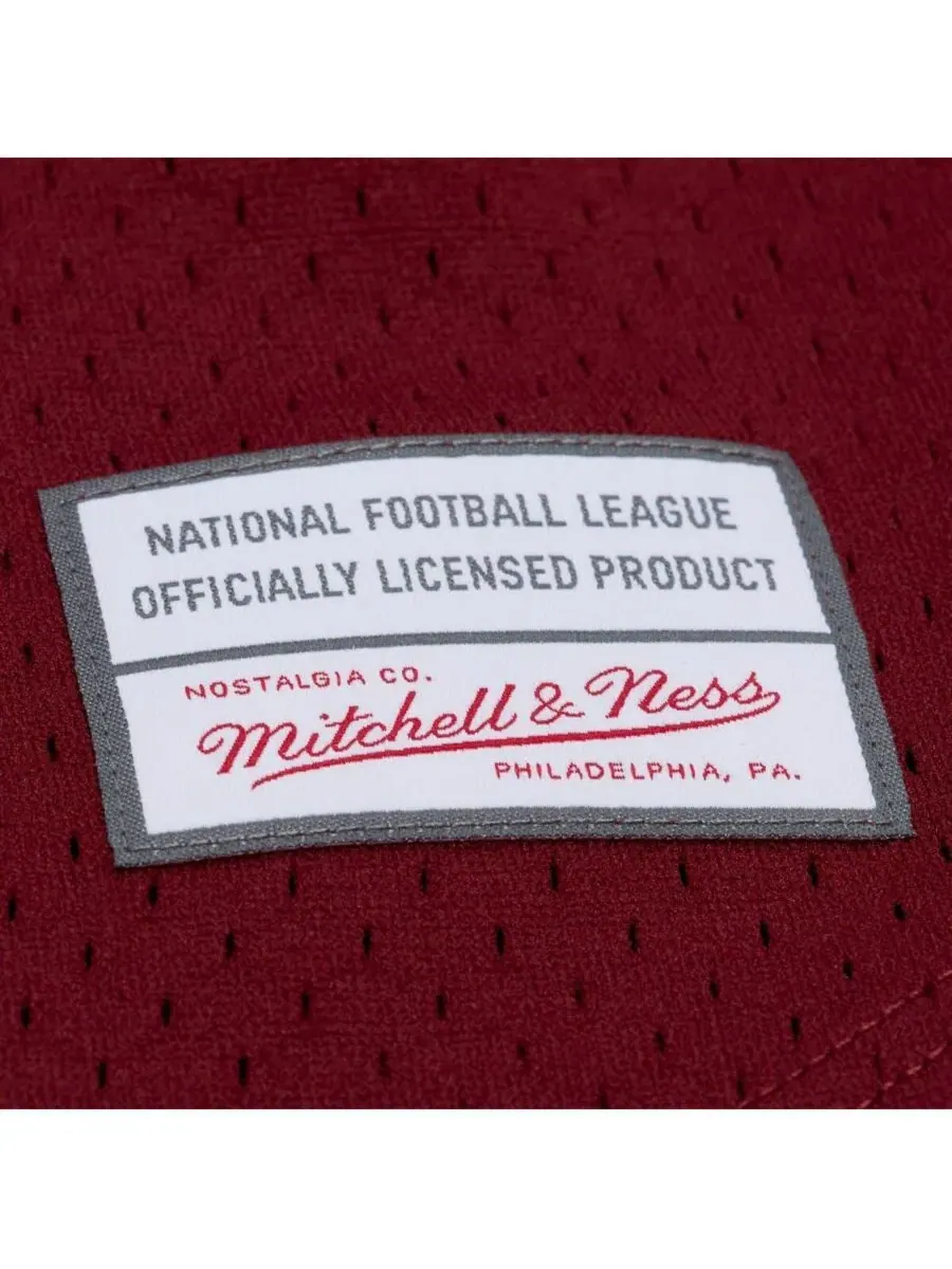 Футболка с полной застежкой на пуговицы, с сетчатой тканью, Washington Commanders Mitchell & Ness — изображение 4 из 5