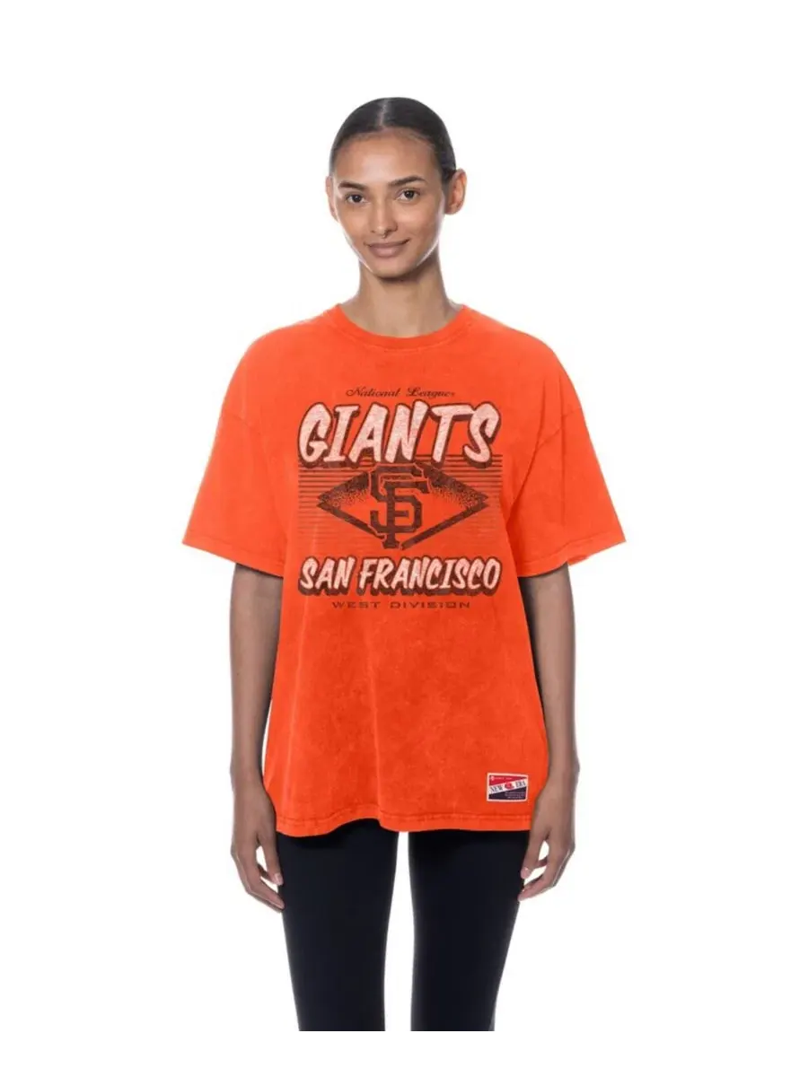 Футболка оверсайз с принтом San Francisco Giants New Era — изображение 4 из 4, оранжевый