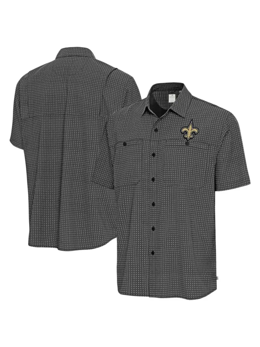 Рубашка с принтом Mosaic Button-Up Antigua