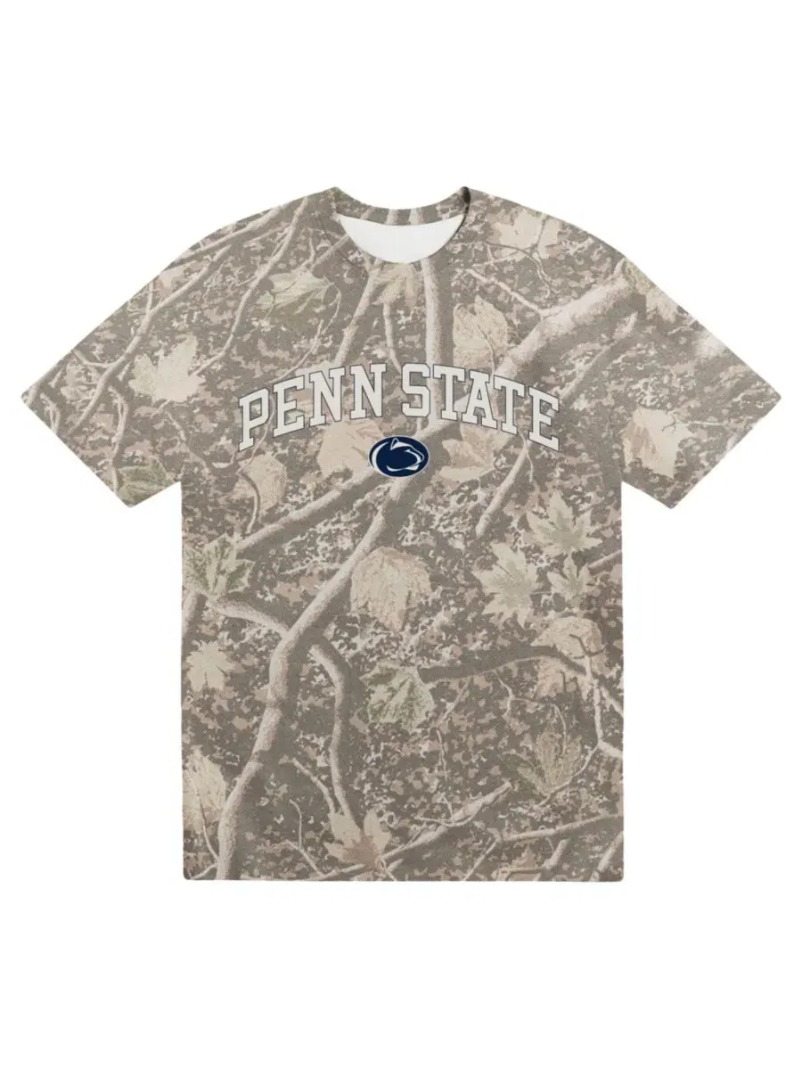 Футболка с принтом Camo Penn State Nittany Lions Back Bay Heavyweight Uscape Apparel