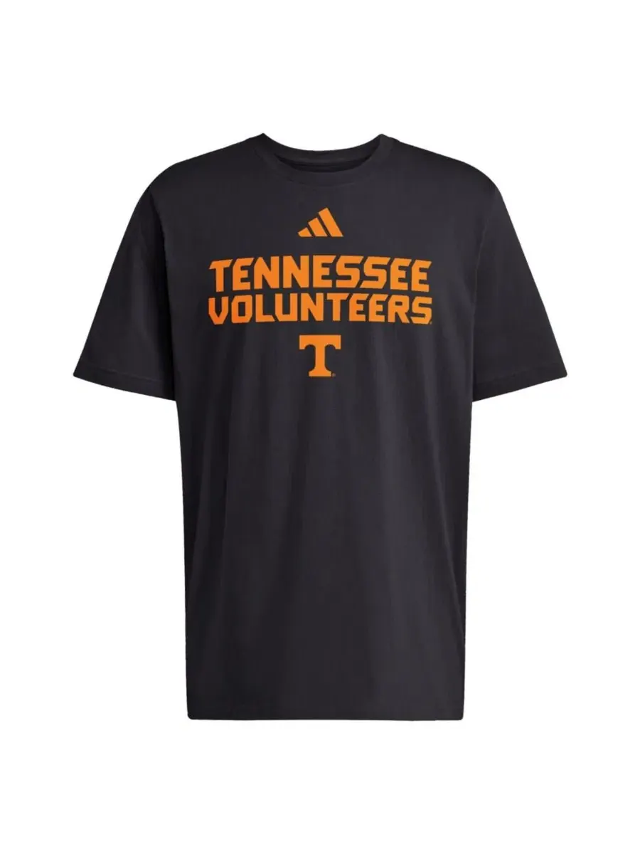 Футболка с принтом Tennessee Volunteers Wordmark adidas — изображение 2 из 3, черный