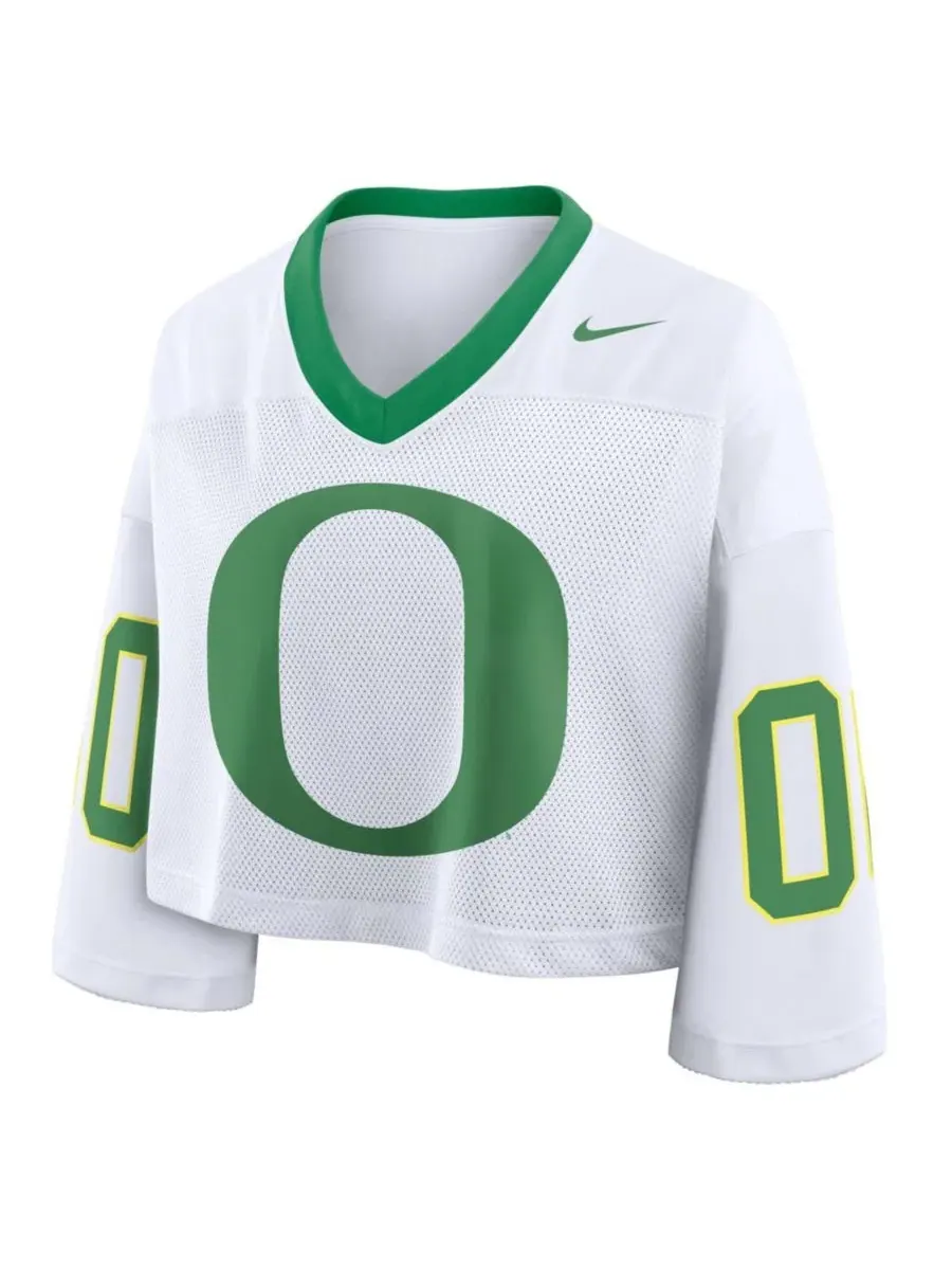 Футболка-джерси с принтом, с коротким рукавом, Oregon Ducks Oversized Logo Cropped Fashion Jersey — изображение 2 из 2