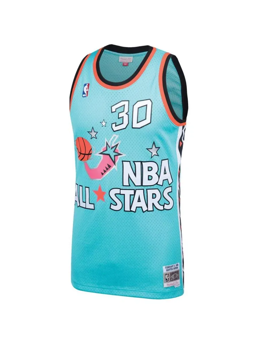 Баскетбольный джерси Scottie Pippen 1996 NBA All-Star Game Mitchell & Ness — изображение 2 из 3, бирюзовый