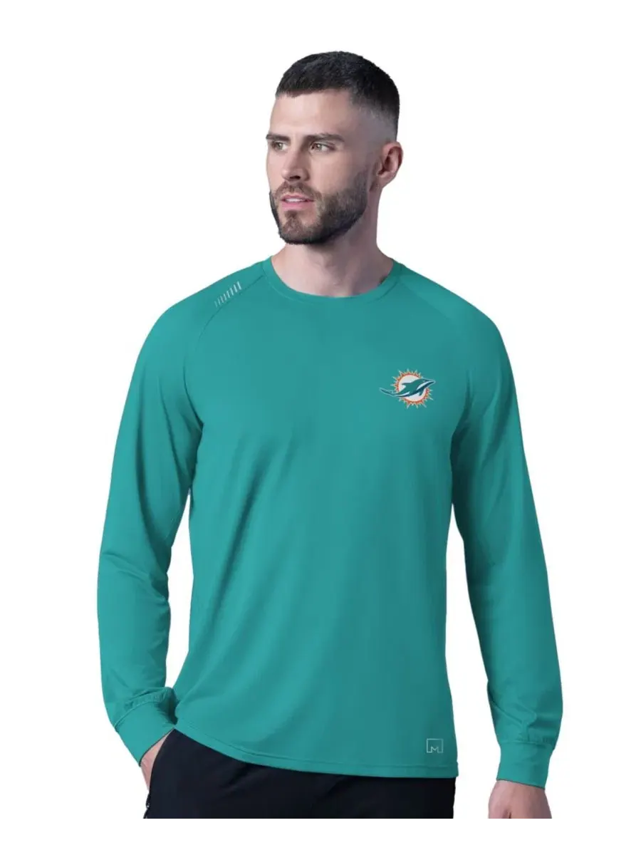 Футболка с длинным рукавом с принтом Miami Dolphins MSX by Michael Strahan