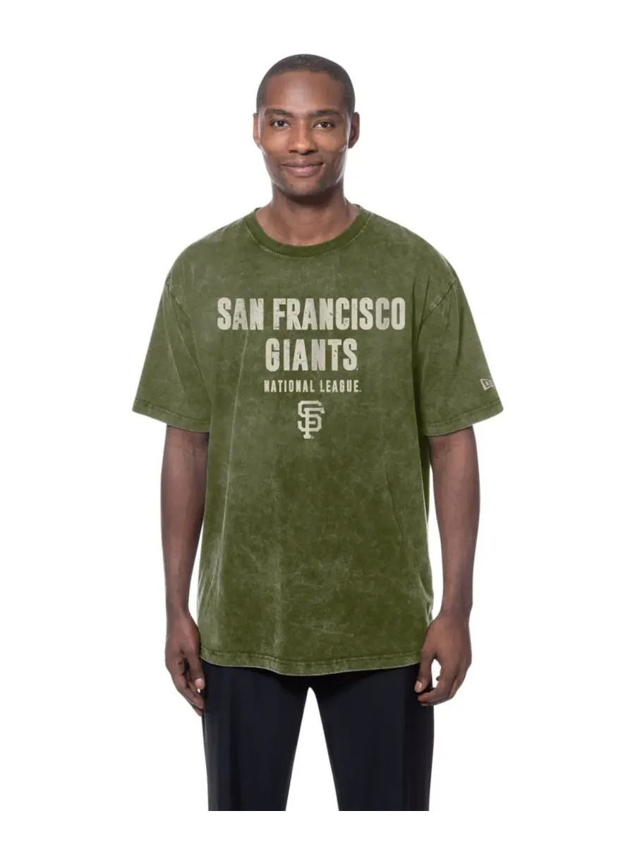 Футболка с принтом San Francisco Giants 2026 Armed Forces Day New Era