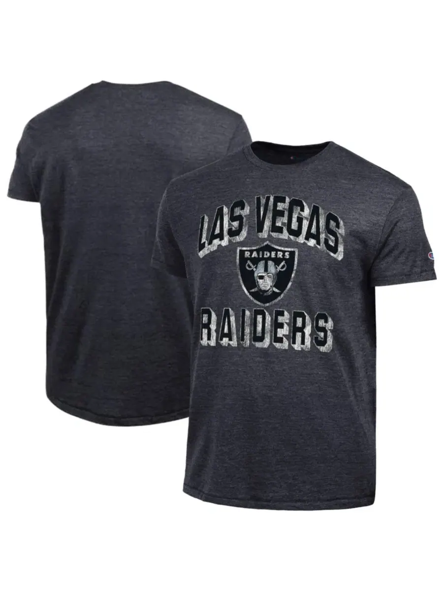 Футболка с принтом Las Vegas Raiders Ultimate Tri-Blend Champion