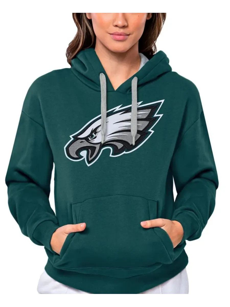 Худи с вышивкой Victory Logo Philadelphia Eagles Antigua