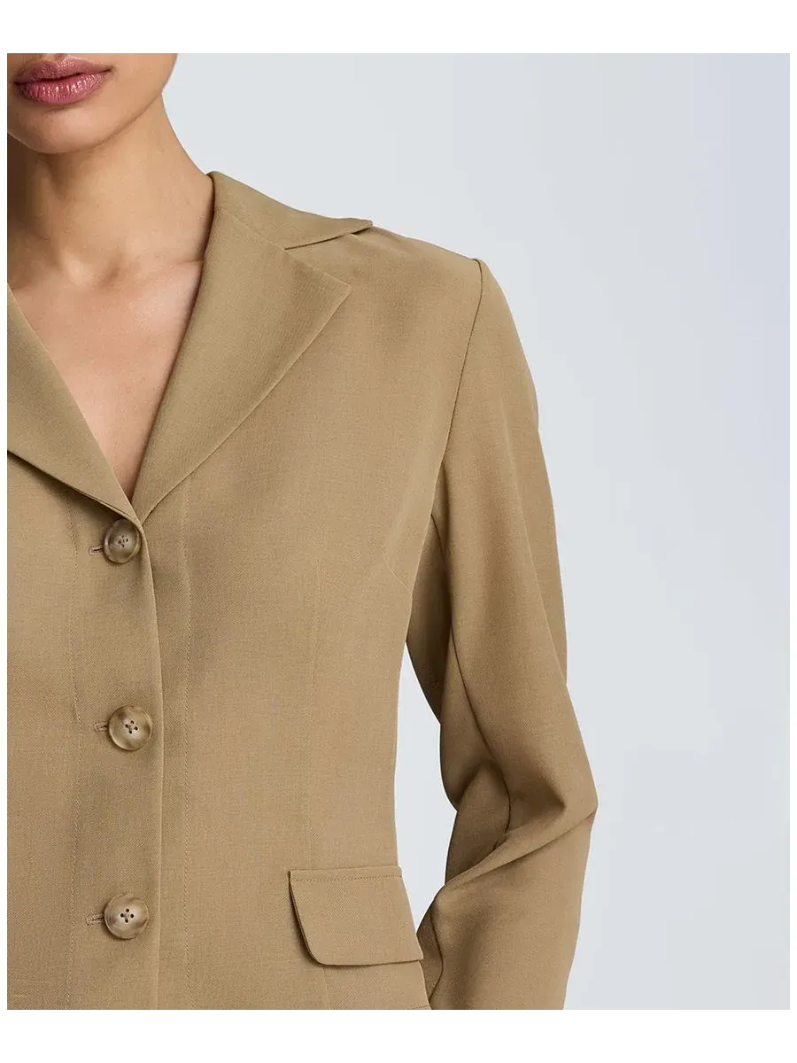 Блейзер из органзы с лацканами Kenneth Cole, Moss Taupe — изображение 3 из 10