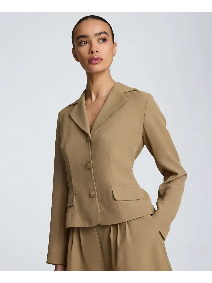 Блейзер из органзы с лацканами Kenneth Cole, Moss Taupe — изображение 6 из 10