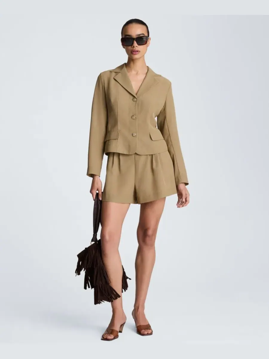 Блейзер из органзы с лацканами Kenneth Cole, Moss Taupe — изображение 7 из 10