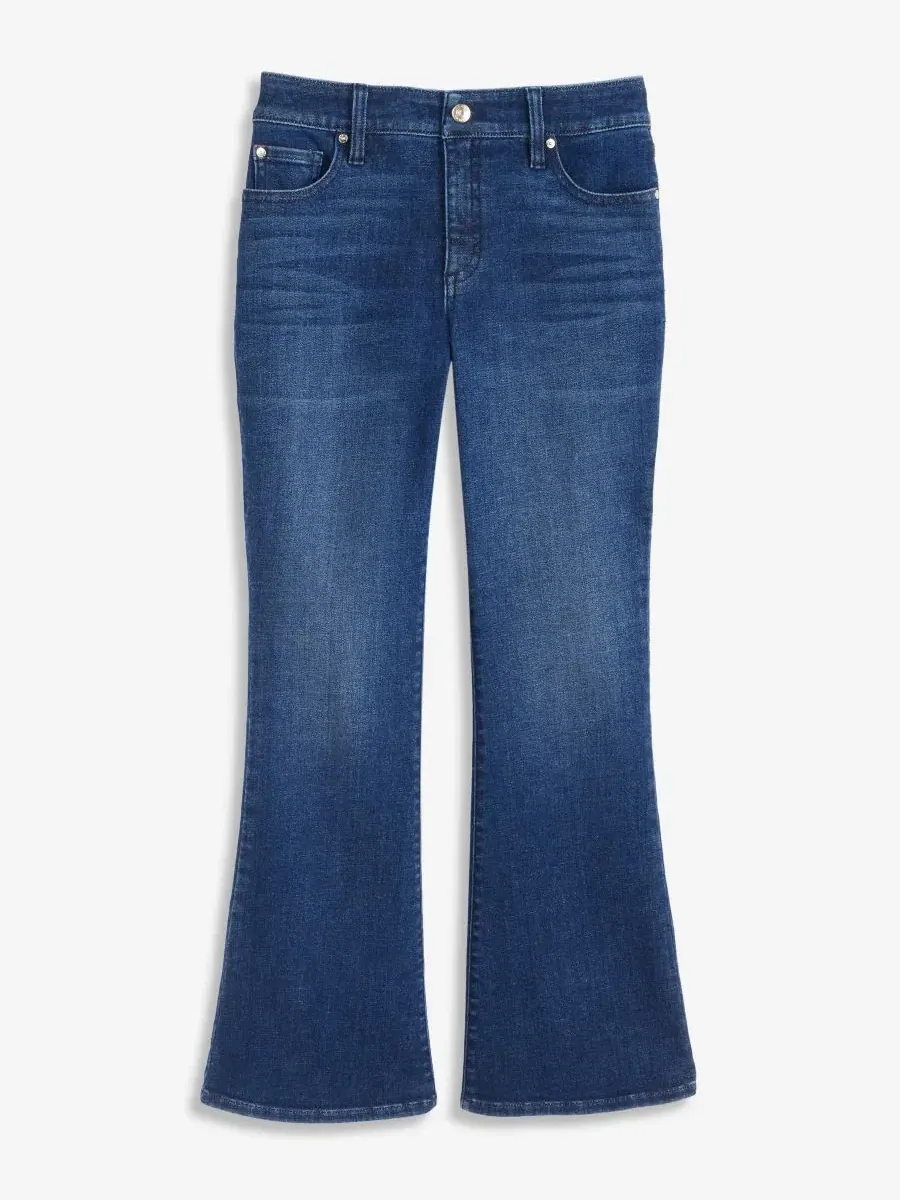 Джинсы с высокой посадкой и широкими штанинами, Petite High-Rise Wide-Leg Jeans I.N.C — изображение 7 из 8