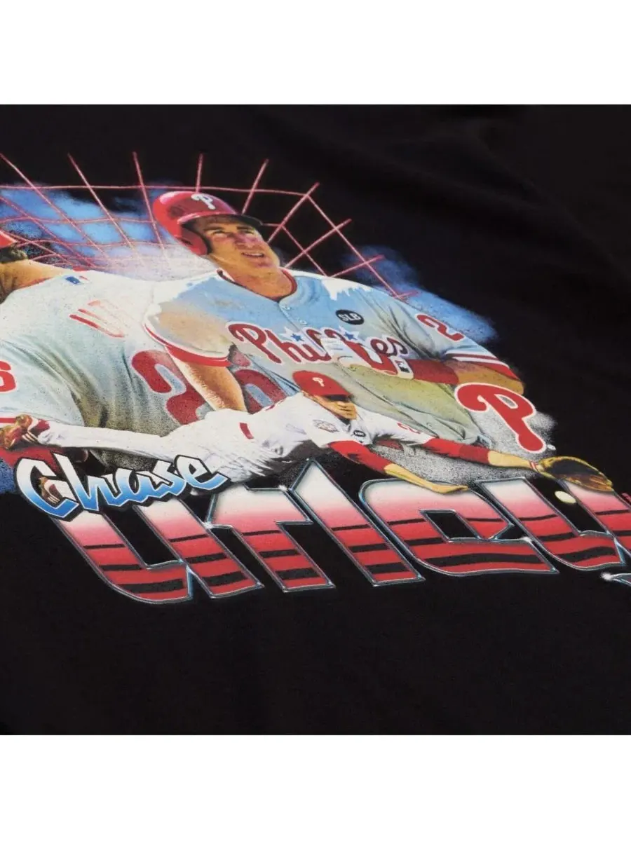 Мужская черная футболка Chase Utley Philadelphia Phillies Legendary Collage Player Mitchell & Ness — изображение 4 из 4