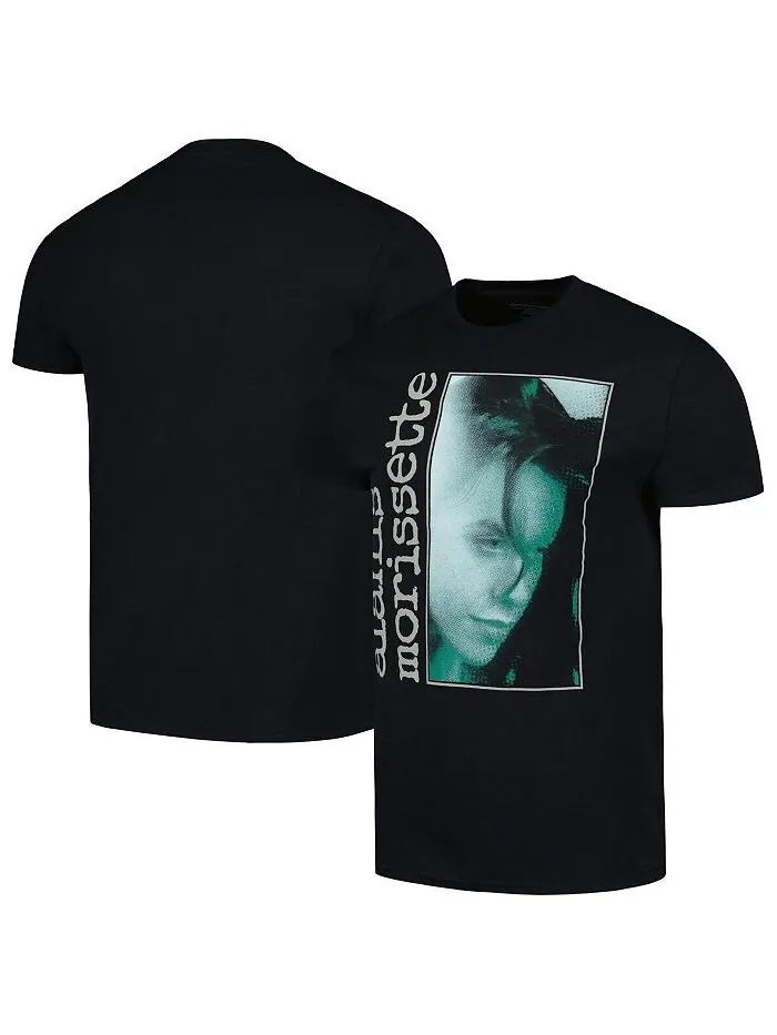 Мужская черная футболка Alanis Morissette Manhead Merch