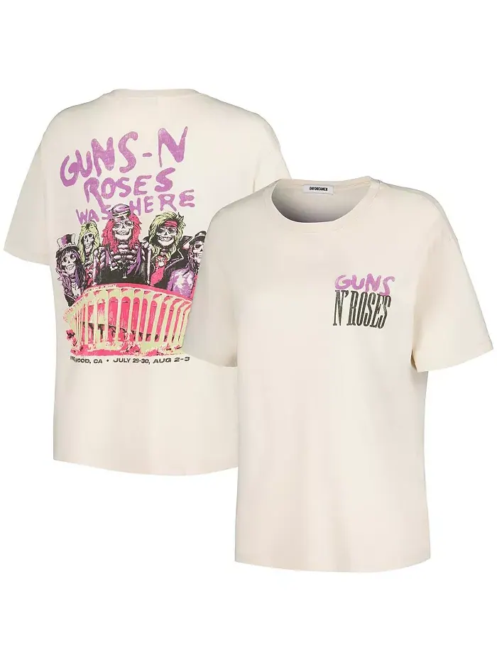 Женская футболка бойфренда Cream Guns n Roses Was Here Daydreamer — изображение 1 из 3