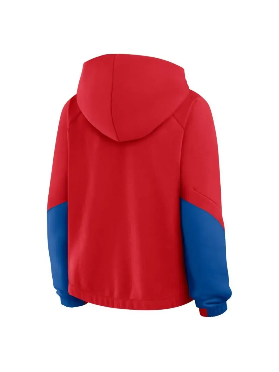 Fanatics Женская красная толстовка с капюшоном Philadelphia Phillies Oversized Time to Win — изображение 3 из 3, красный
