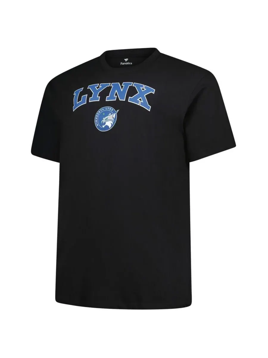 Fanatics Мужская черная футболка с большим высоким арочным логотипом Minnesota Lynx — изображение 3 из 3, черный