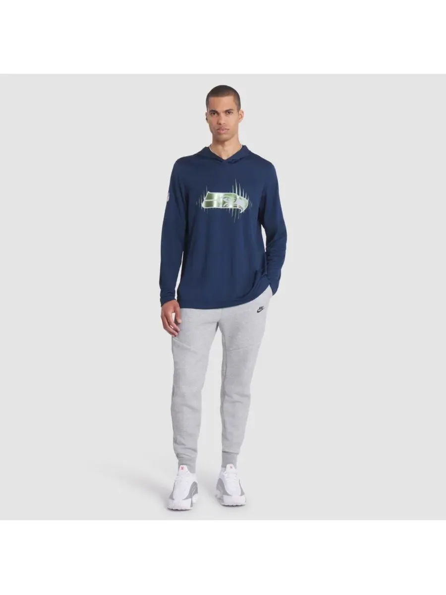 Nike Мужская футболка с длинным рукавом и капюшоном College Navy Seattle Seahawks 2025 Rivalries — изображение 3 из 3