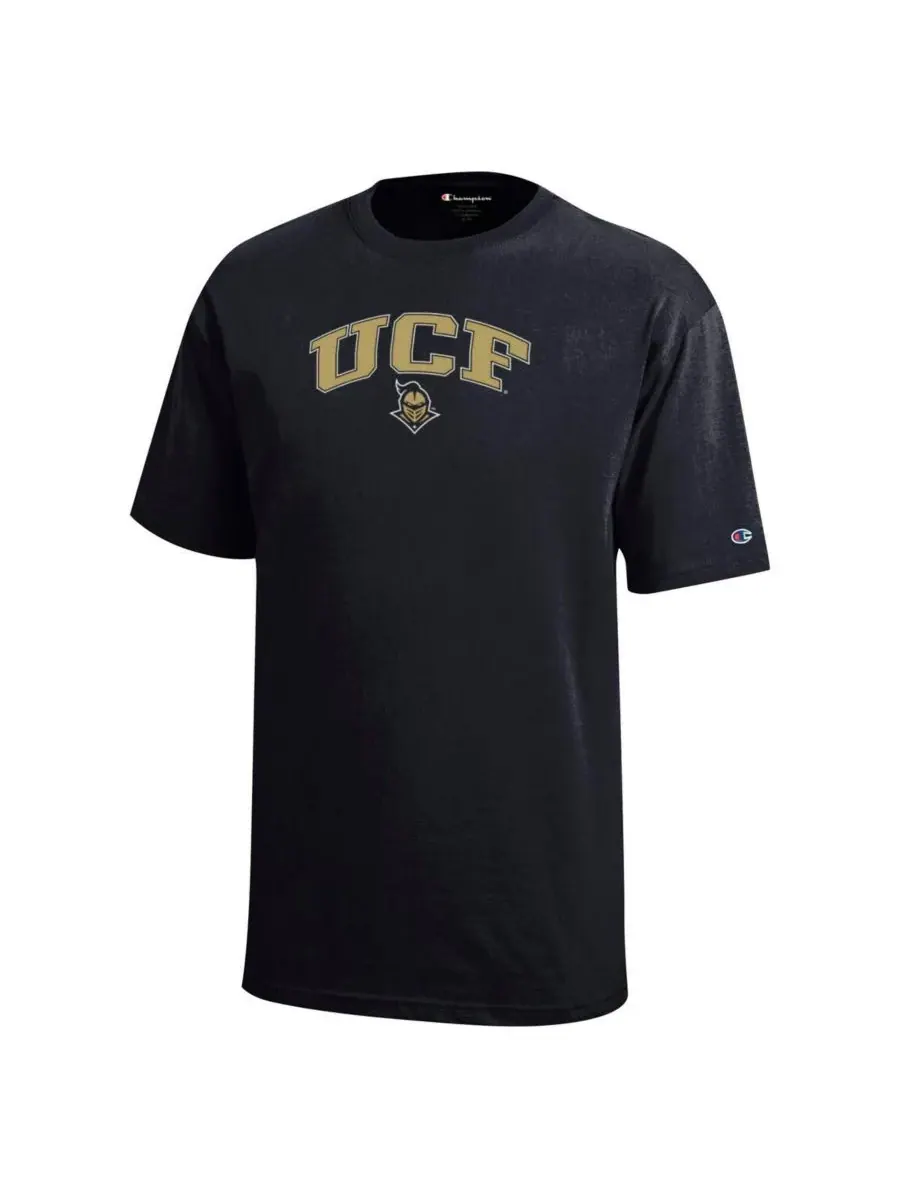 Champion Черная футболка UCF Knights Arch Over Logo для мальчиков и девочек — изображение 2 из 3, черный