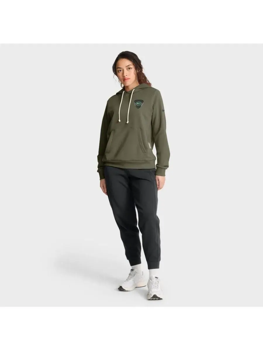 Nike Женская толстовка New York Jets 2025 Salute to Service Sideline Standard Issue Dri-FIT — изображение 3 из 5, оливковый