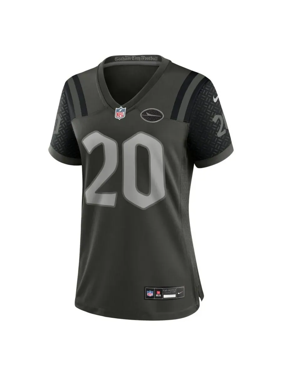 Nike Женская игровая майка Breece Hall Gotham Green New York Jets из коллекции Rivalries 2025 года — изображение 2 из 3