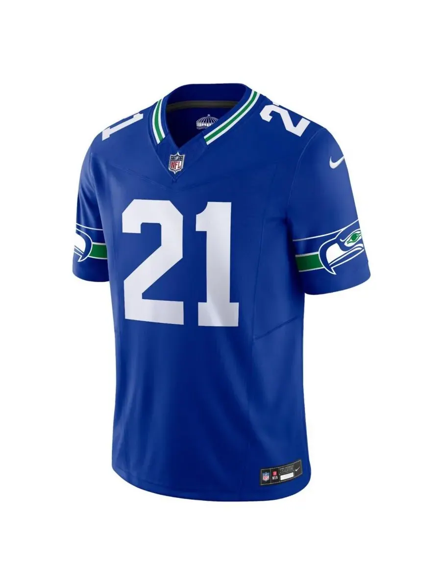 Мужская футболка Devon Witherspoon Seattle Seahawks Vapor FUSE Limited Nike — изображение 3 из 5, королевский