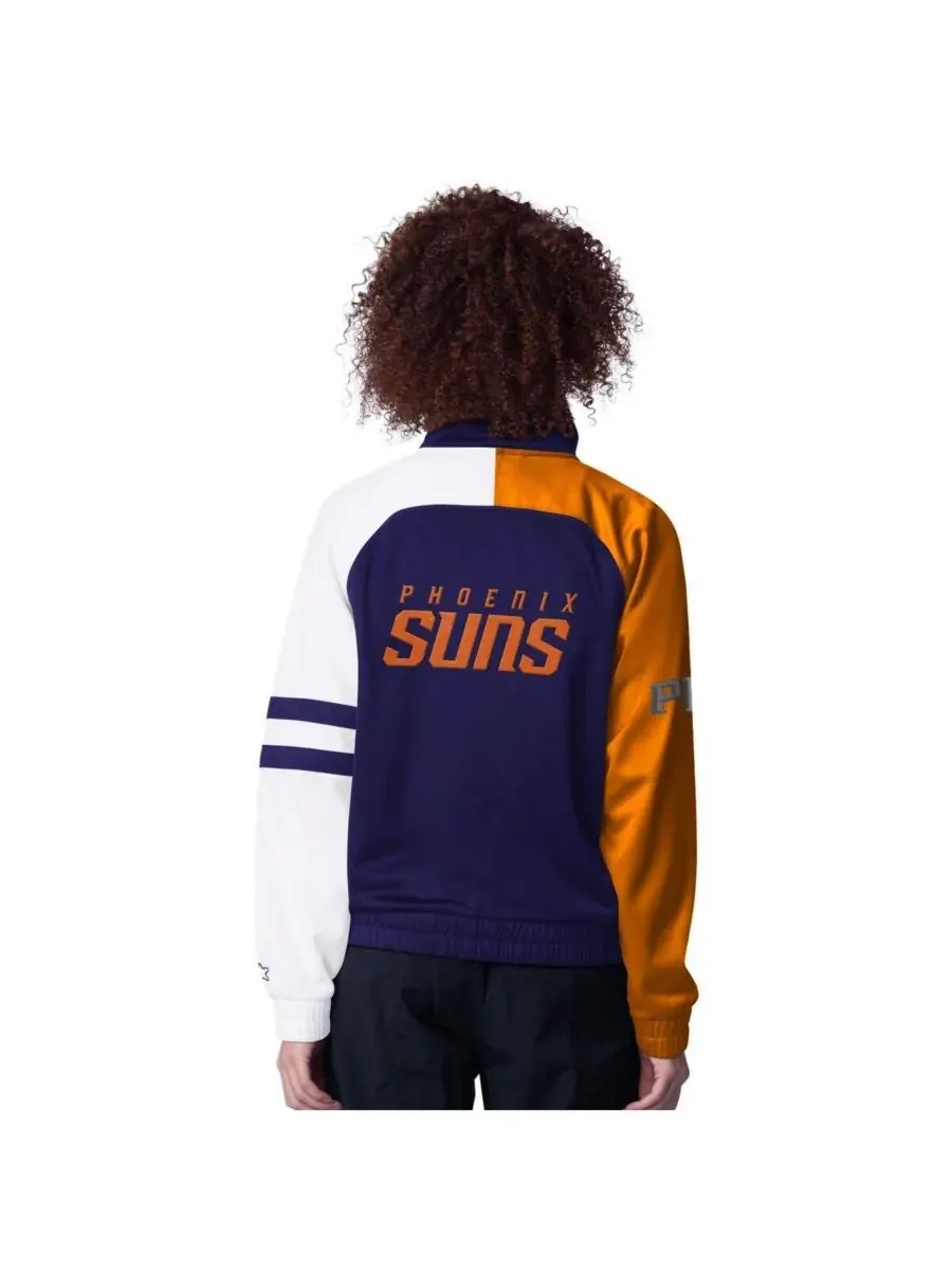 Starter Женская фиолетовая спортивная куртка Phoenix Suns Line Up с рукавами фолман и — изображение 2 из 2, фиолетовый