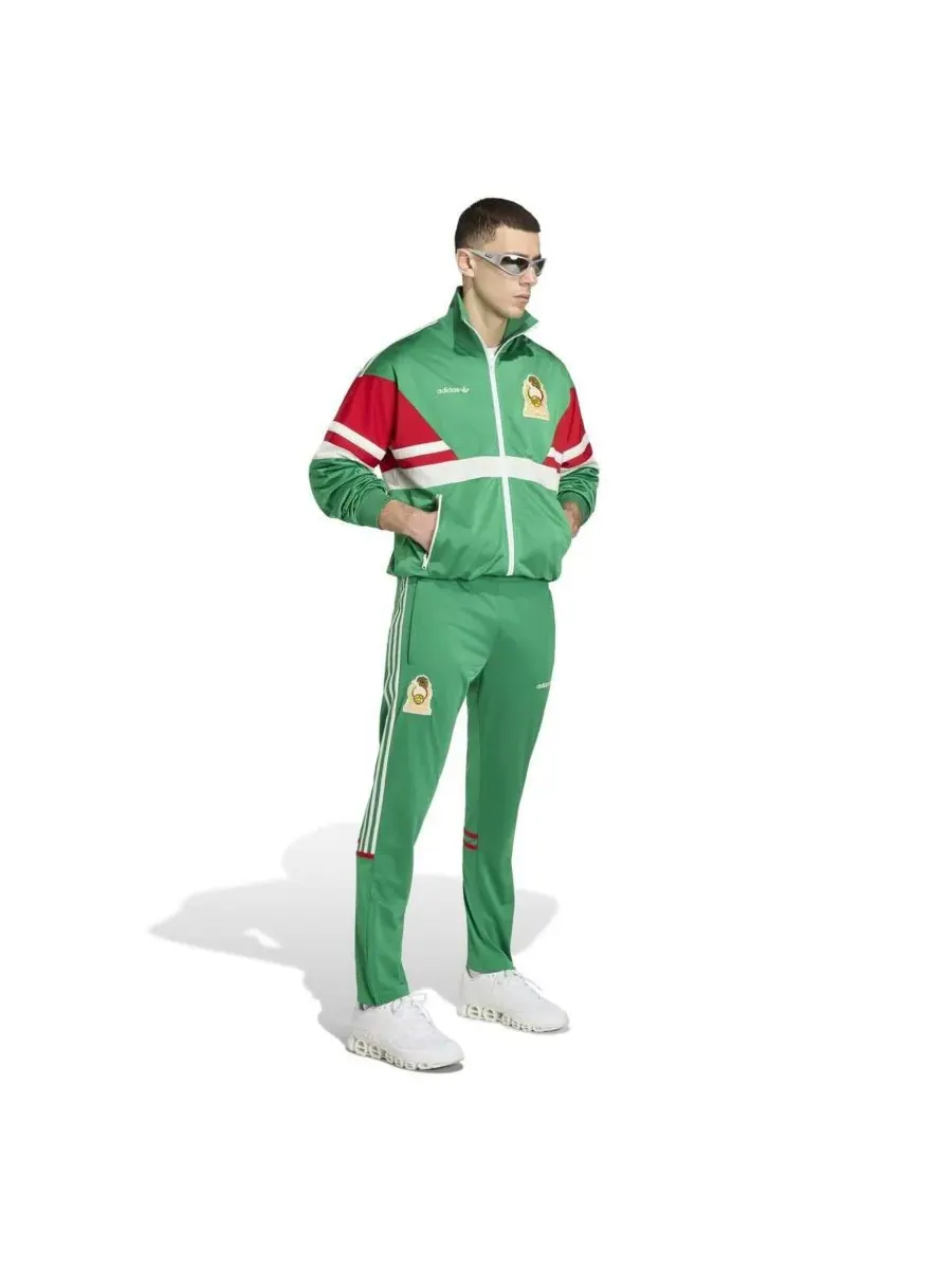 Adidas Мужские зеленые спортивные штаны сборной Мексики 1986 года (возвращение из прошлого) — изображение 3 из 3, зеленый
