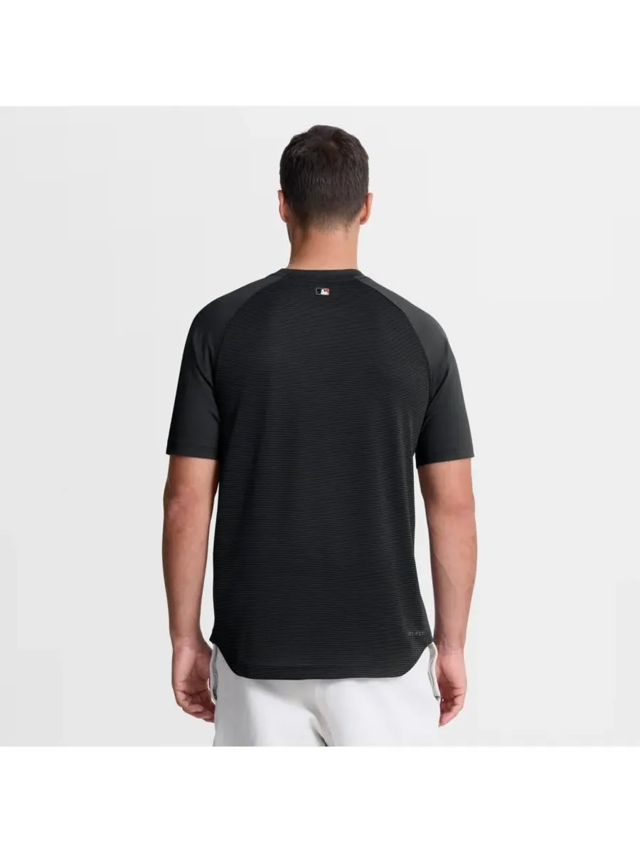 Nike Мужская черная футболка-реглан Dri-FIT из аутентичной коллекции San Francisco Giants для — изображение 2 из 3, черный