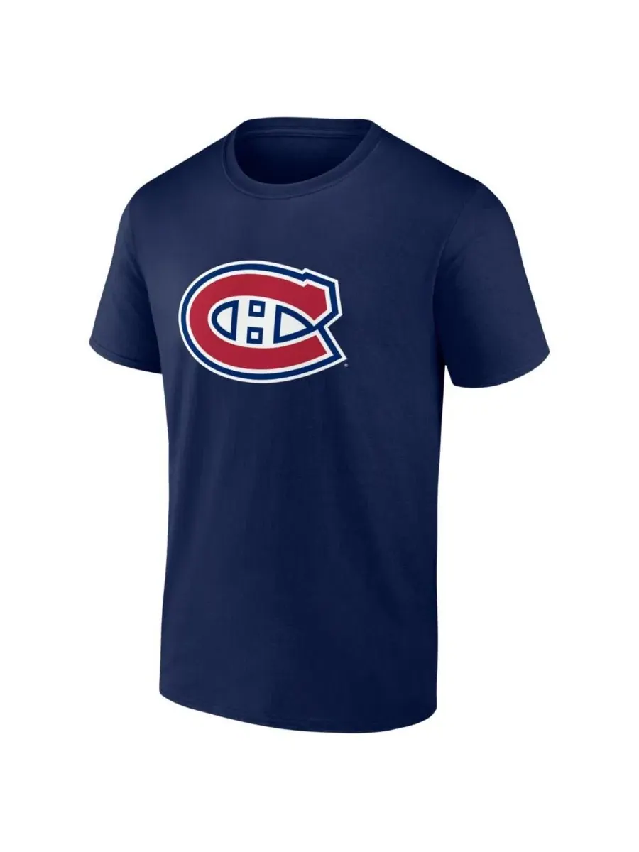 Футболка мужская с принтом Montreal Canadiens Essential Logo Athletic — изображение 2 из 3, темно-синий