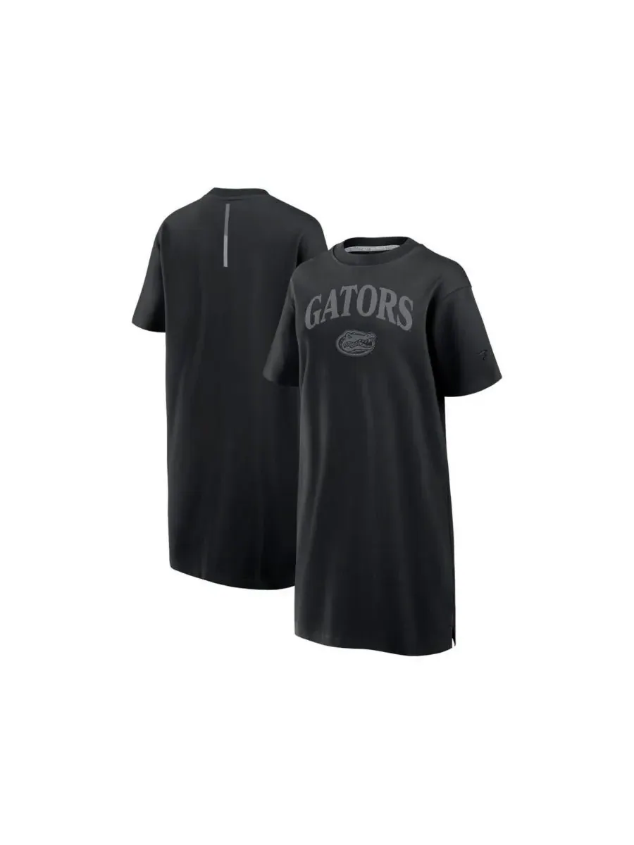 Fanatics Женское черное платье-футболка Florida Gators Elements Go из смешанной ткани
