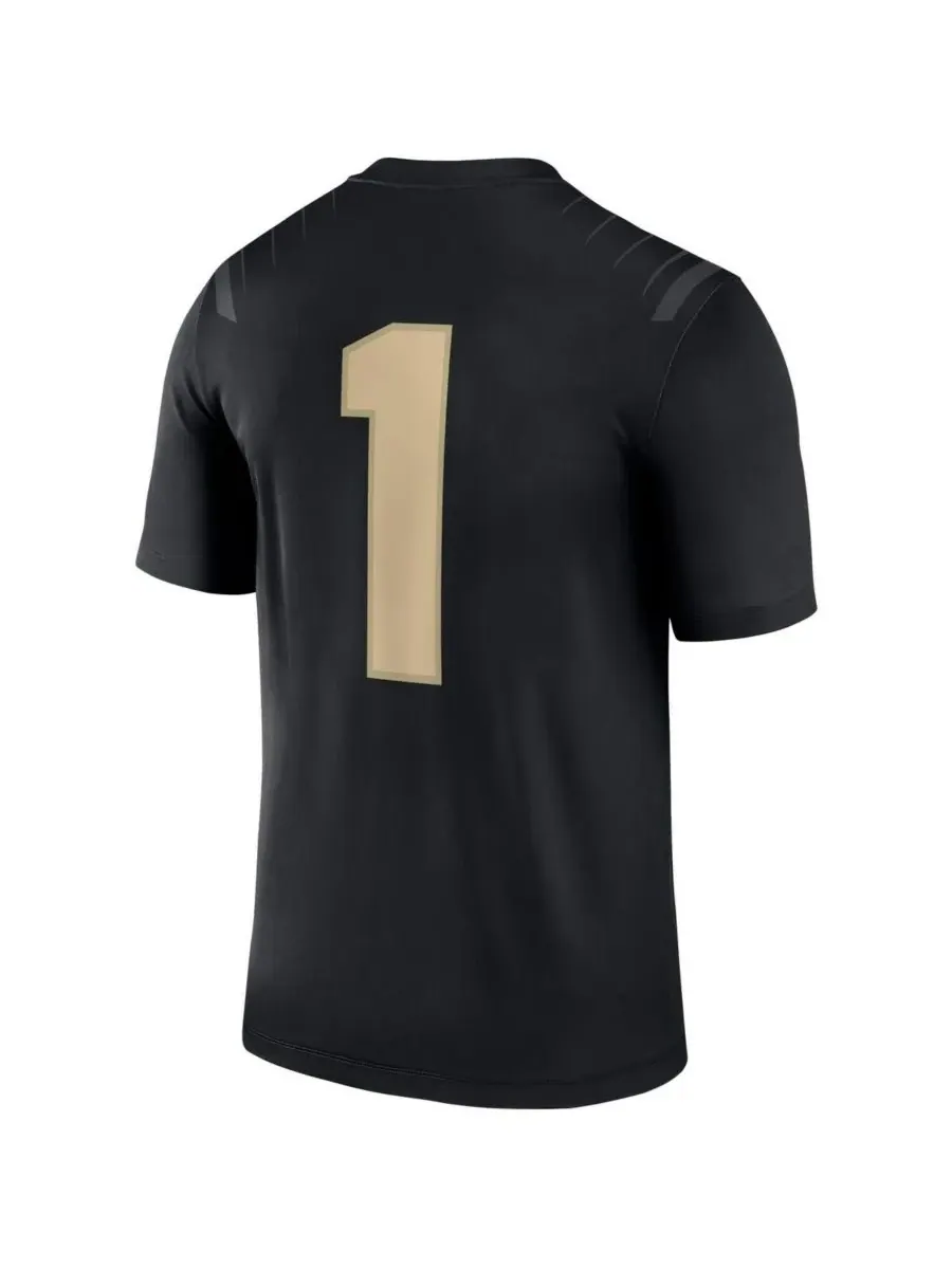 Nike Мужская черная футболка №1 команды Purdue Boilermakers Legend — изображение 2 из 3, черный