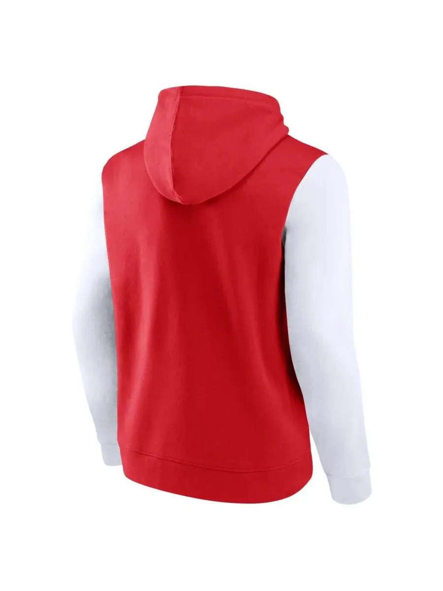 Logo Athletic Мужская красная флисовая толстовка с капюшоном Detroit Red Wings Deliver — изображение 2 из 3, красный