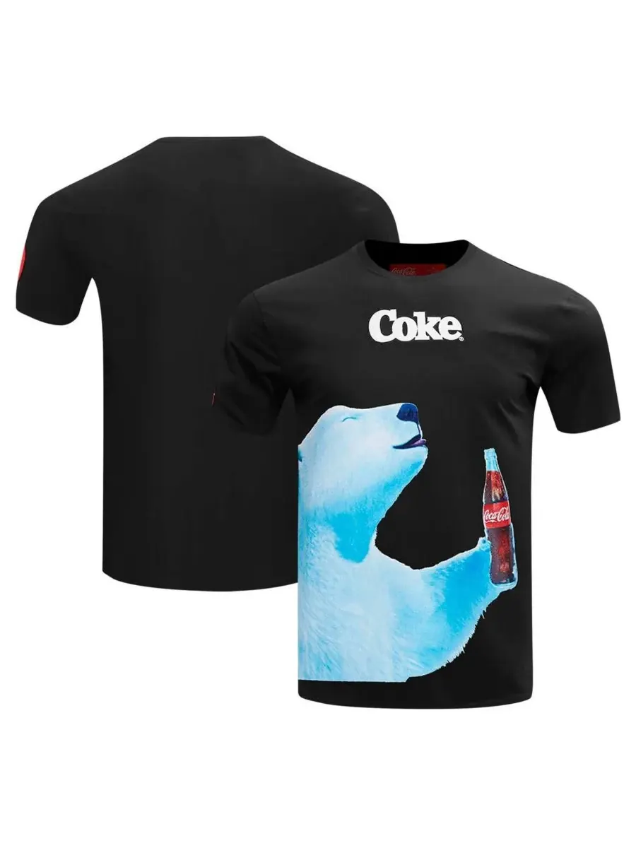 Freeze Max Мужская черная футболка Coca-Cola с изображением полярного медведя