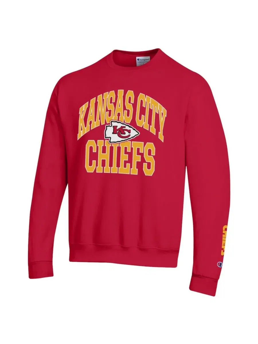 Свитшот Powerblend Fleece Kansas City Chiefs Champion — изображение 3 из 3, красный