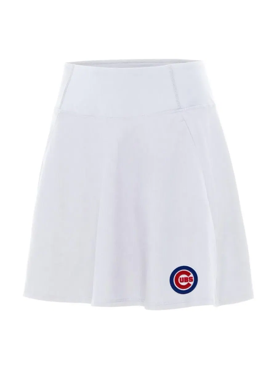 Спортивная юбка-шорты с вышитым логотипом Chicago Cubs Antigua