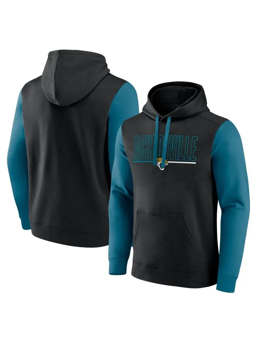 Fanatics Мужская толстовка с капюшоном с контуром команды Jacksonville Jaguars