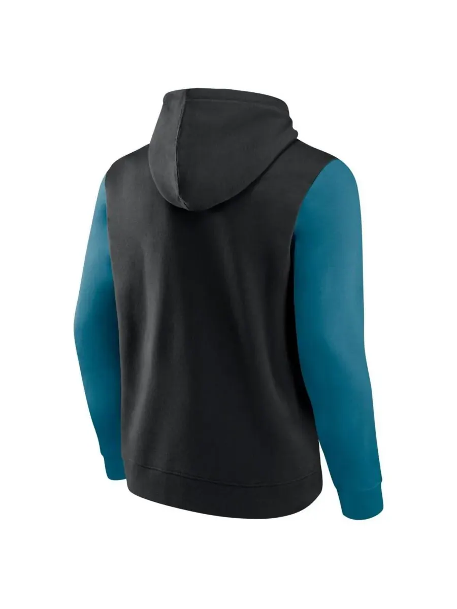 Fanatics Мужская толстовка с капюшоном с контуром команды Jacksonville Jaguars — изображение 3 из 3, черный