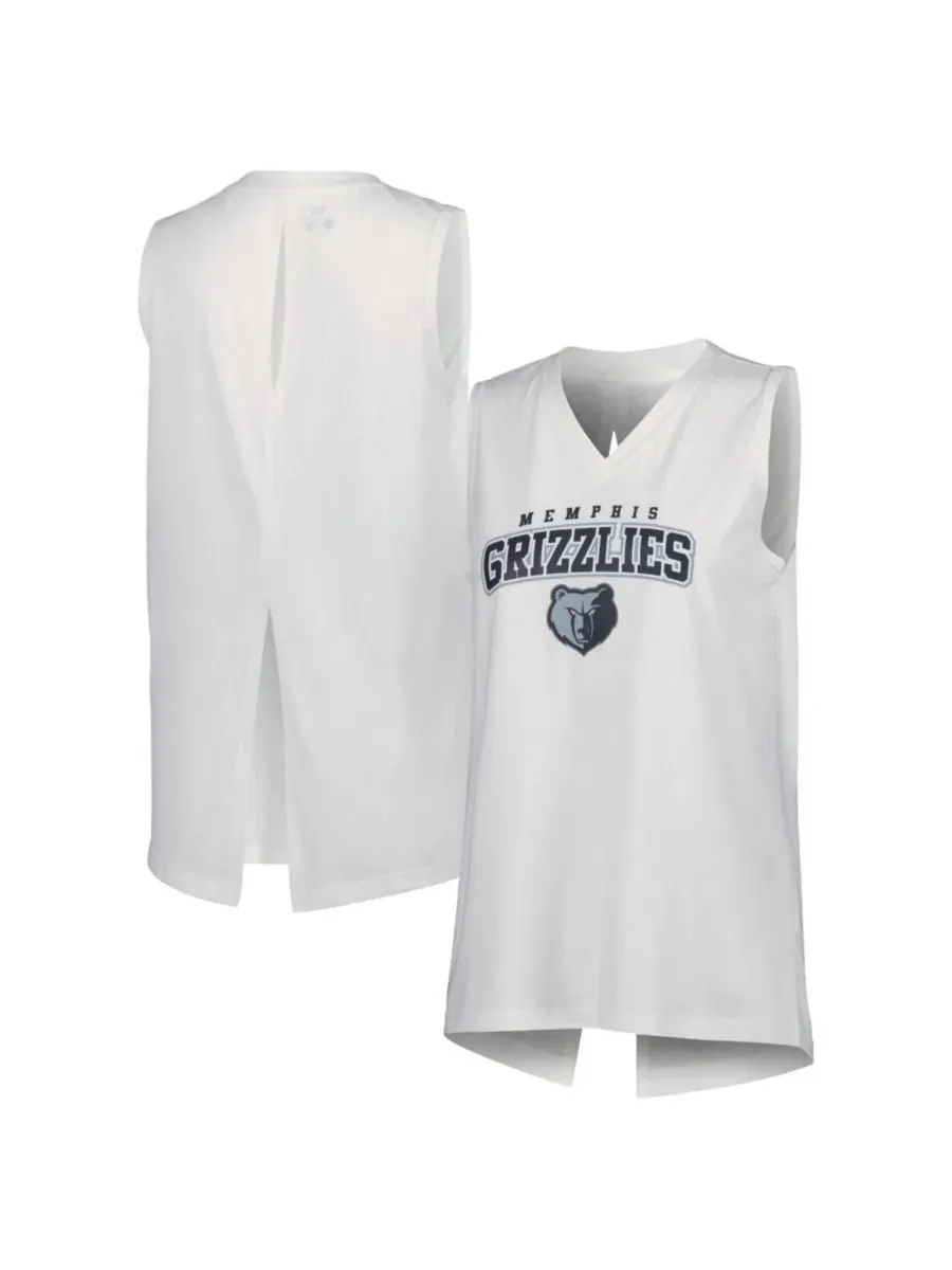 Женский топ без рукавов с принтом Memphis Grizzlies Paisley Peekaboo LevelWear