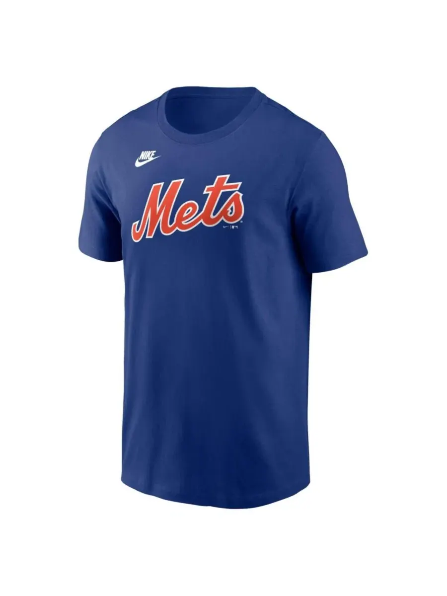 Футболка с коротким рукавом Francisco Lindor Cooperstown Collection Nike — изображение 2 из 2, королевский