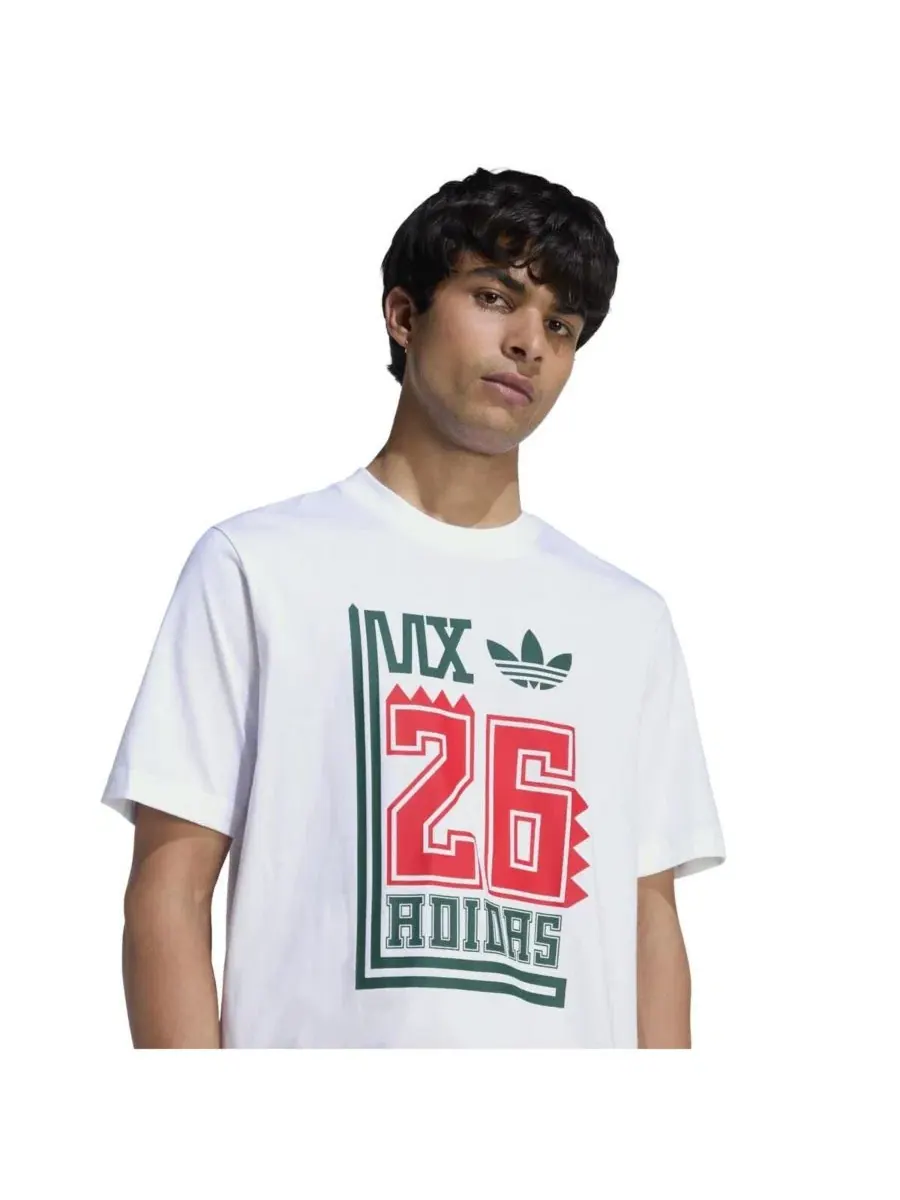 Футболка с коротким рукавом Alphaskin Mexico National Team adidas — изображение 4 из 4, белый