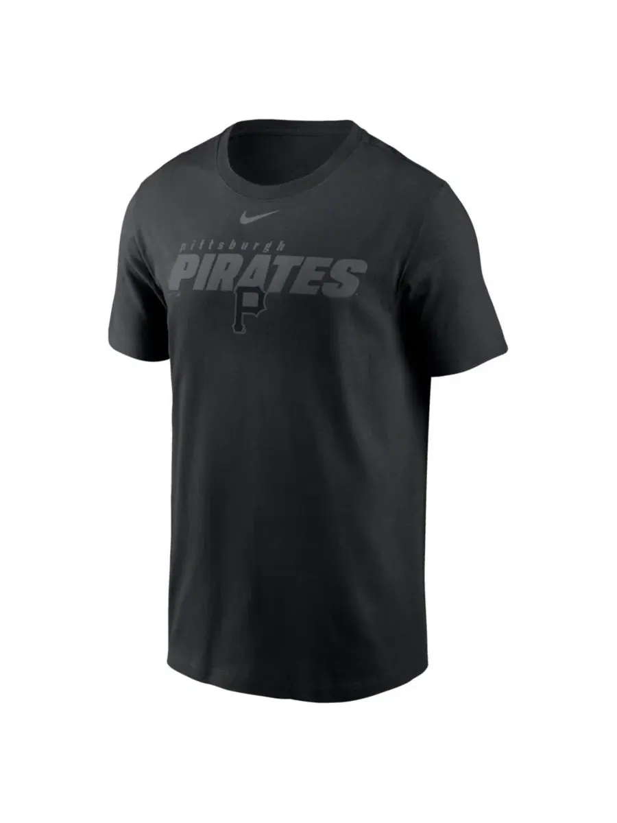 Футболка с принтом Tonal Club Pittsburgh Pirates Nike — изображение 2 из 4, черный