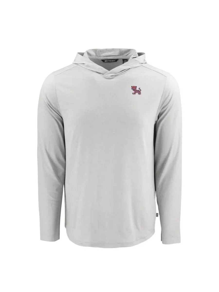 Мужская худи с капюшоном с длинным рукавом Clemson Tigers Cutter & Buck — изображение 2 из 3, серый
