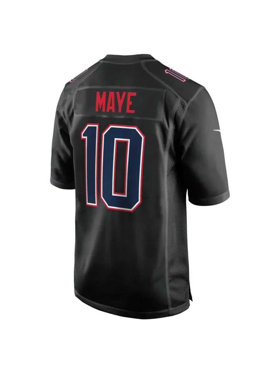Футболка Nike Drake Maye Game Jersey — изображение 3 из 3, черный