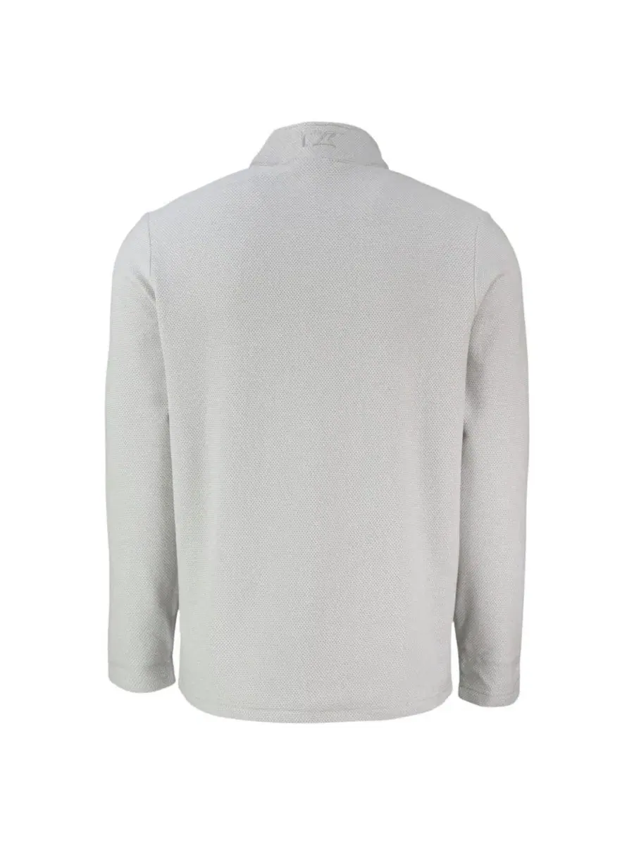 Толстовка Hunts Point Eco Textured Fleece Half-Snap Cutter & Buck — изображение 3 из 3, серый