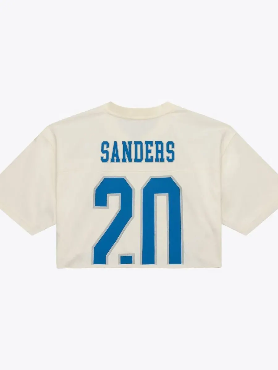 Кроп-джерси с номером 20, модель Barry Sanders Mitchell & Ness — изображение 4 из 5, бежевый
