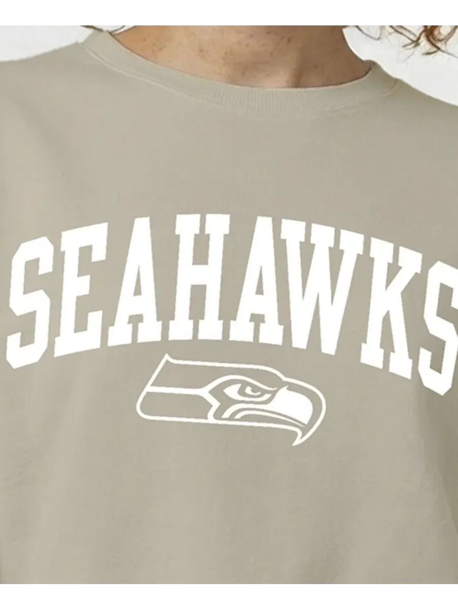 Женский свитшот Power Blend с логотипом Seattle Seahawks Champion — изображение 5 из 5, коричневый