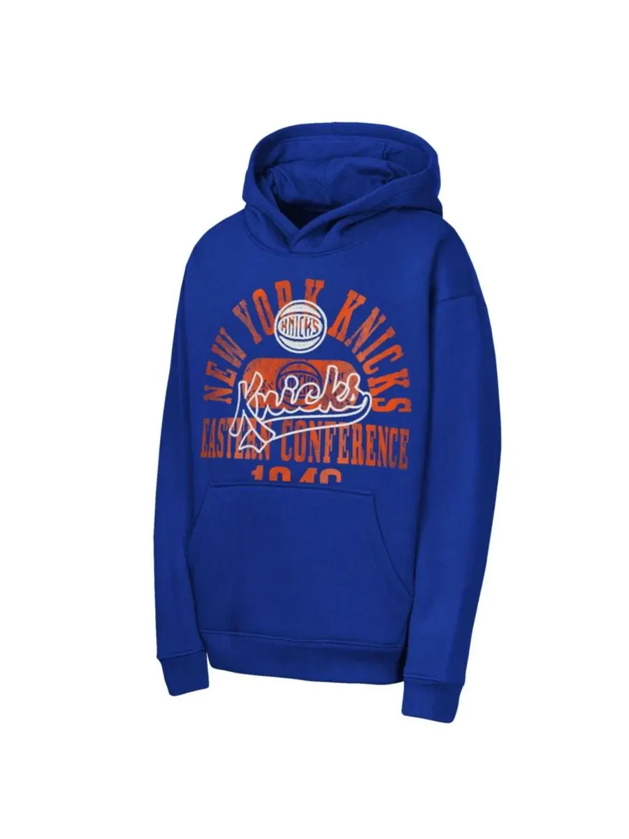 Худи с капюшоном New York Knicks Sweep Outerstuff — изображение 2 из 3, синий