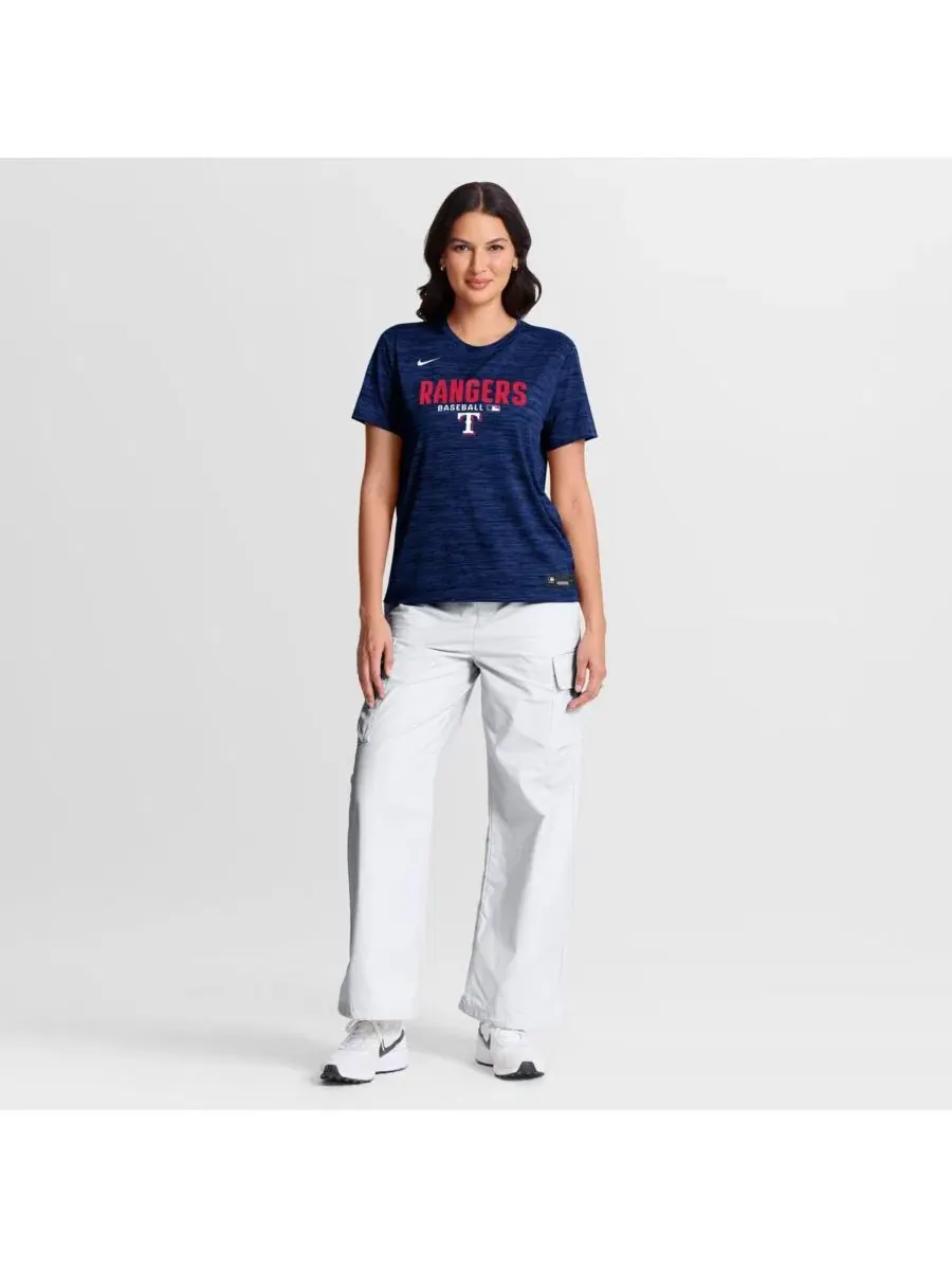 Футболка с коротким рукавом Dri-FIT с принтом Texas Rangers Authentic Collection Velocity Nike — изображение 3 из 5