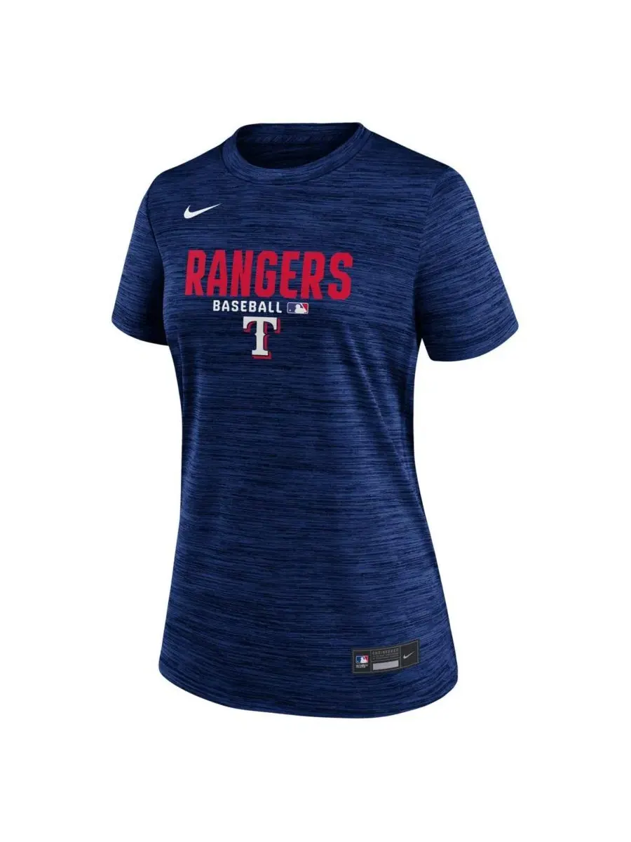 Футболка с коротким рукавом Dri-FIT с принтом Texas Rangers Authentic Collection Velocity Nike — изображение 4 из 5